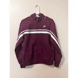 Girl's Nike Purple Full Zip Track Jacket Size L [EXCELLENT]